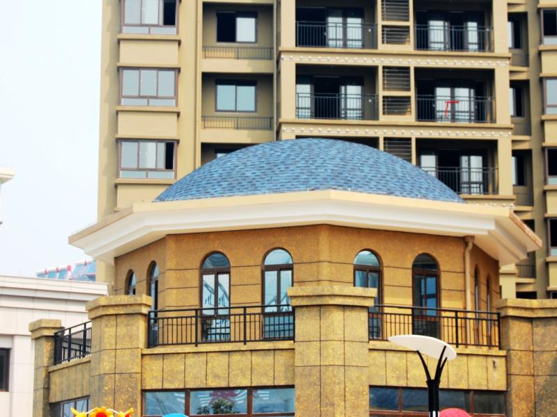 圣戈邦彩色沥青瓦在山东区域应用案例